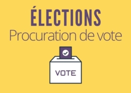 Elections nationales - procuration de vote