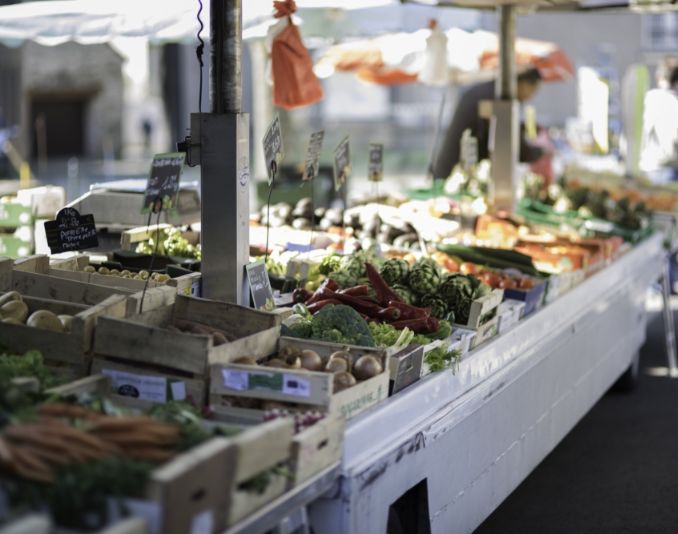 Marché une fois par semaine place de l'église